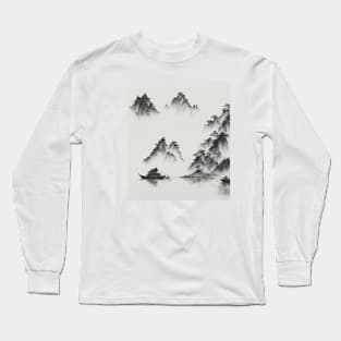 chinese town scene Long Sleeve T-Shirt